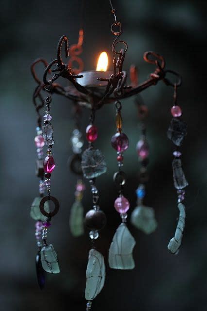 Using witchy defense chimes to ward off negative spirits and entities